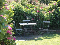 Sitzecke im Garten